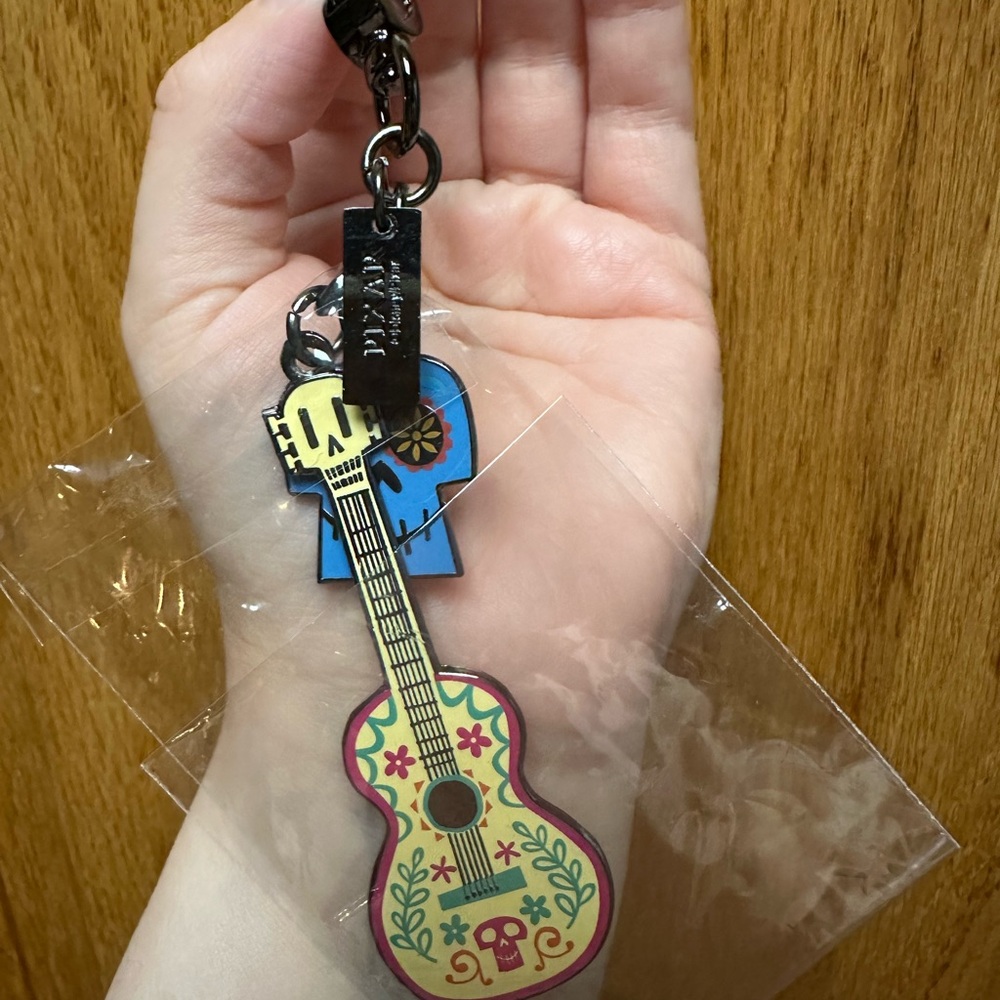 Harveys Disney Coco Bag Charm Colorful Guitar Keychain New